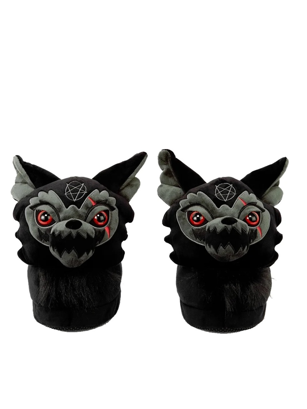 NIB KILLSTAR KREEPTURE WEREWOLF FANG SLIPPERS SZ M/L